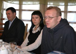Александр Швецов, Евгения Шишакова и Олег Залукаев